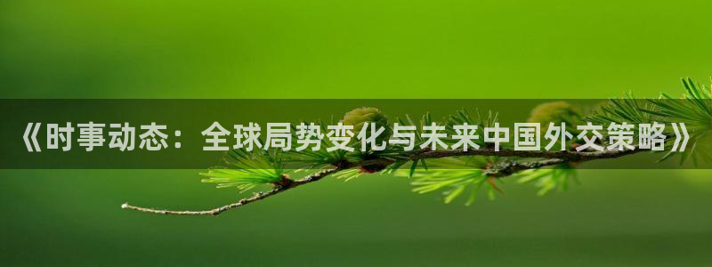 聚鑫汇登陆网站：《时事动态：全球局势变化与未来中国外交策略》
